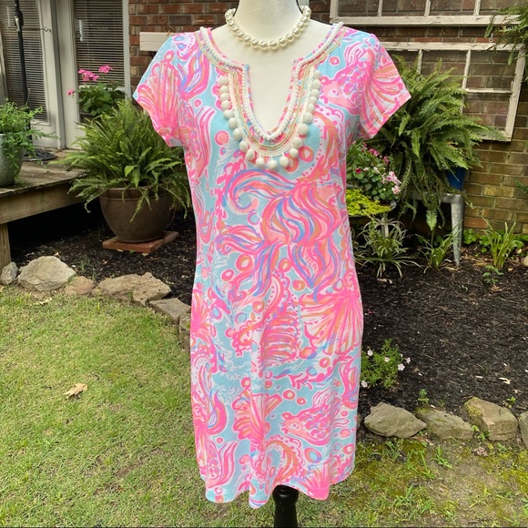 LILLY PULITZER Pink Pout Harper Dress M